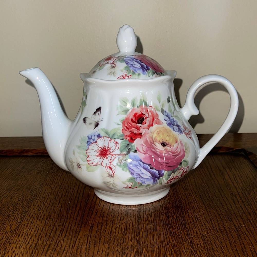 Floral Ceramic Teapot